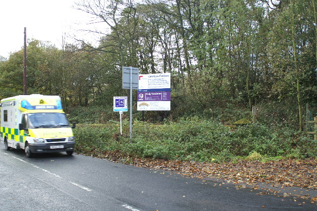 Colour photograph of the Cronton Colliery site near Whiston, Merseyside, taken in 2005, showing the area where the mine and the 1917 explosion were located.