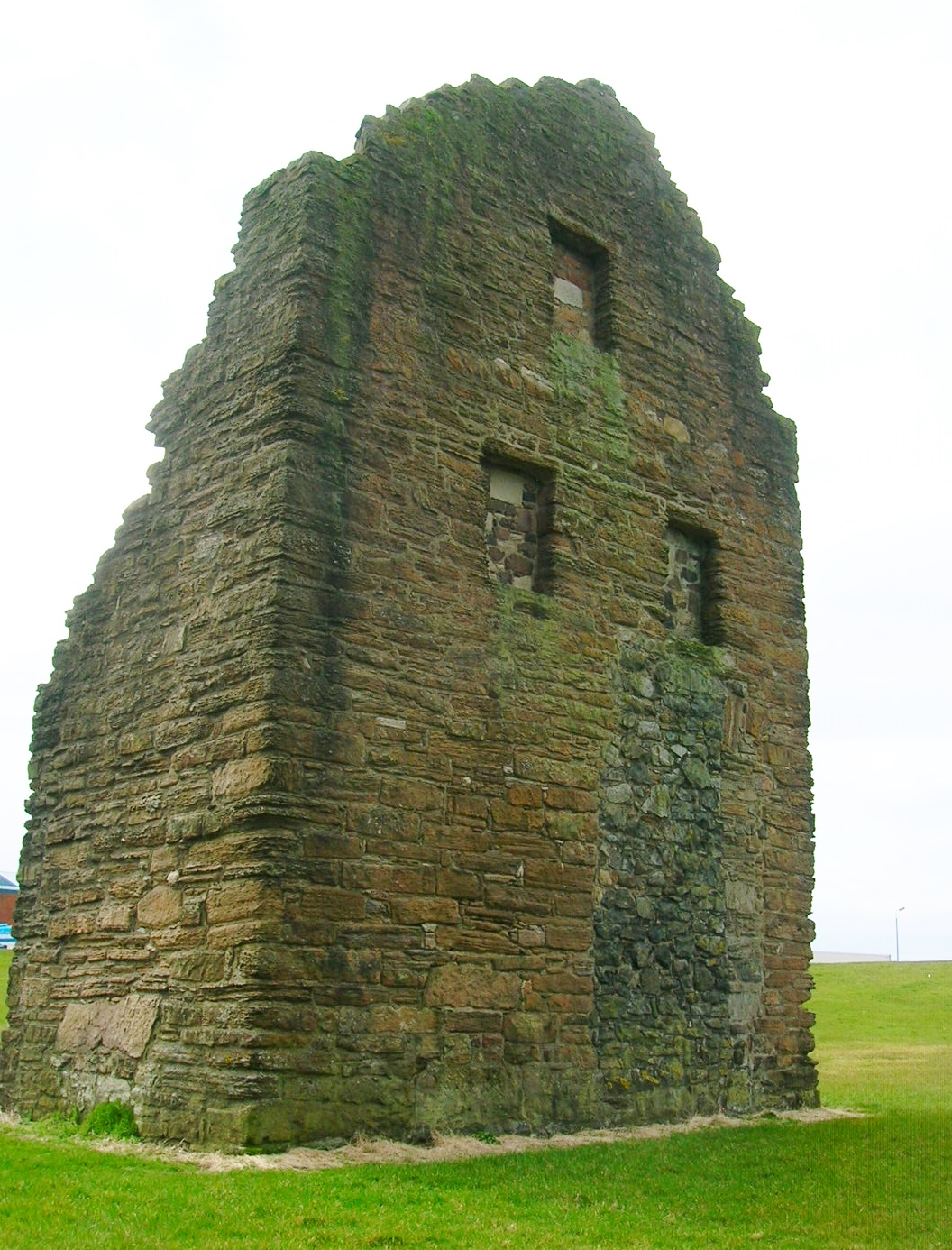 The ruined 1719 engine house at Auchenharvie, which held the second Newcomen steam engine used in Scotland.