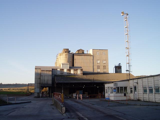 Barrington Cement Works, part of the large complex that once dominated the landscape around the village.