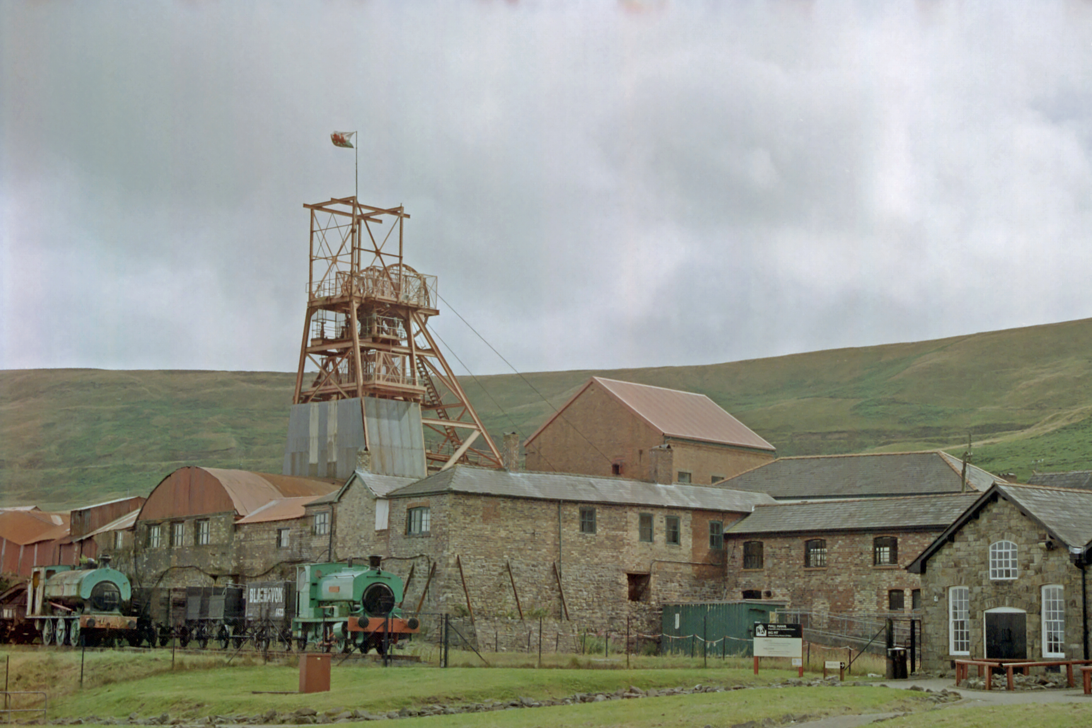 The pithead of Big Pit, now Wales's National Coal Museum, at Blaenavon.