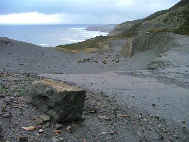 The remains of the New Works at Boulby, on the Cleveland coast.