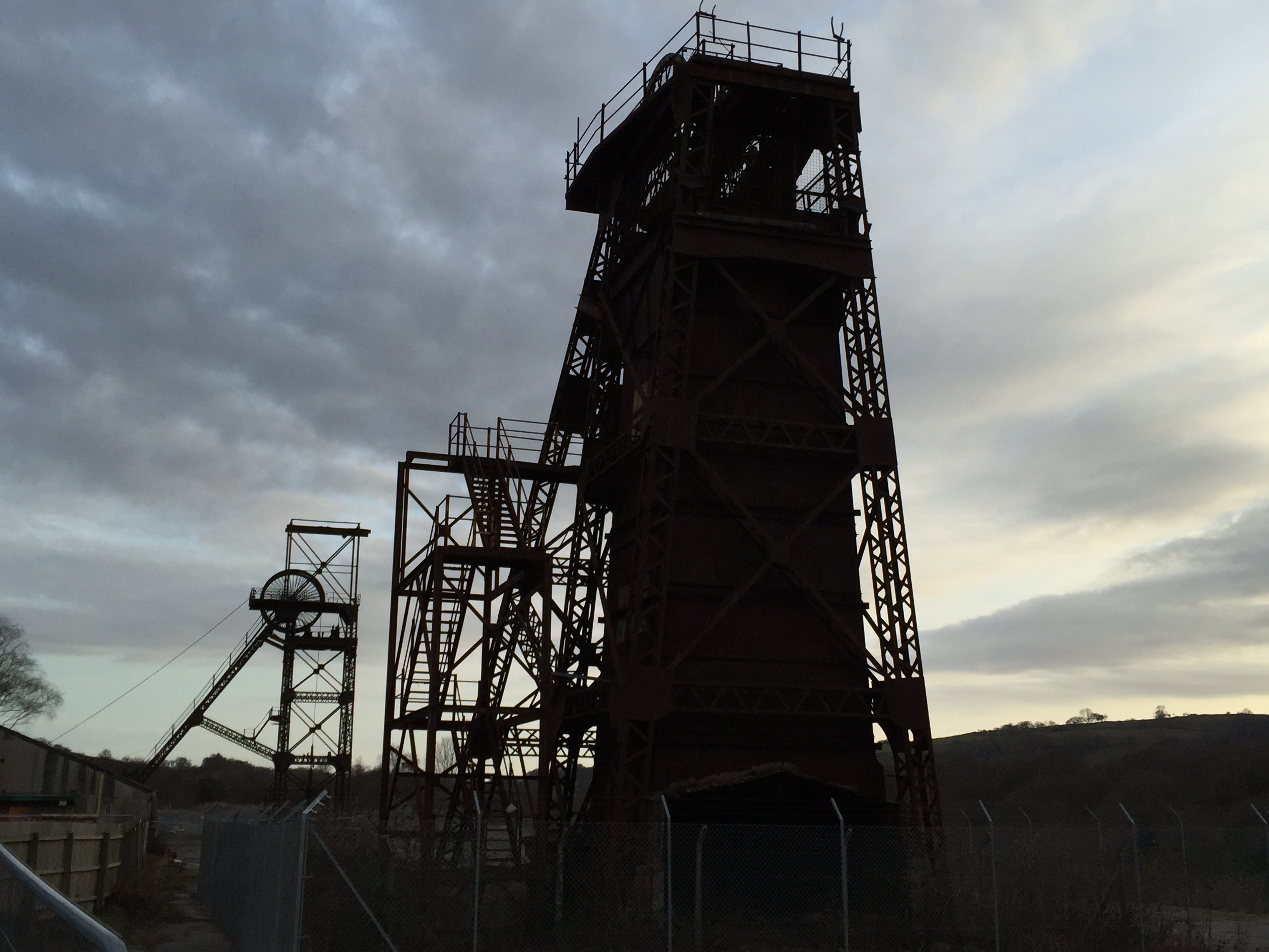 The preserved surface buildings of Cefn Coed Colliery, now a museum.