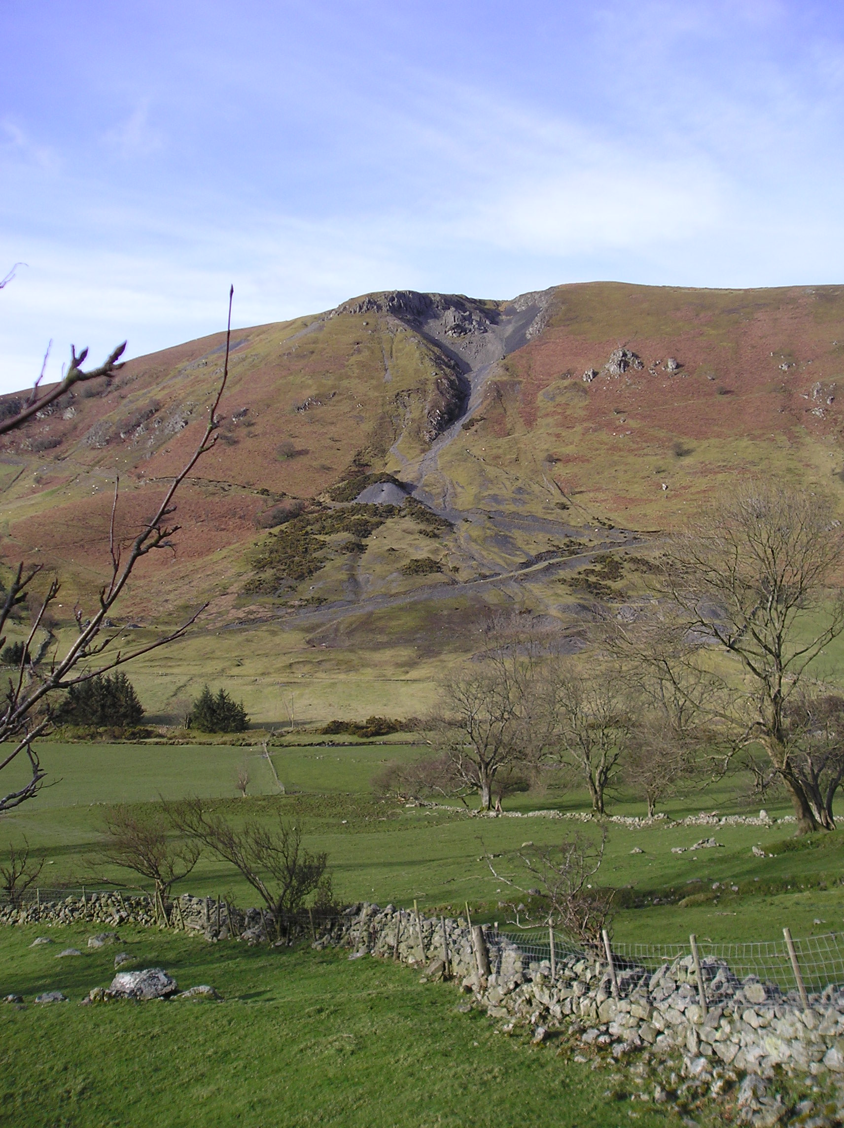Surviving remains of Craig-y-Mwyn Lead Mine in the Berwyn Mountains, Powys.
