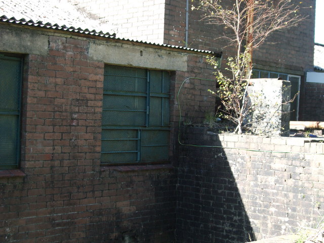 A stone colliery building at Brynawel in Crynant, now in use as part of a farm