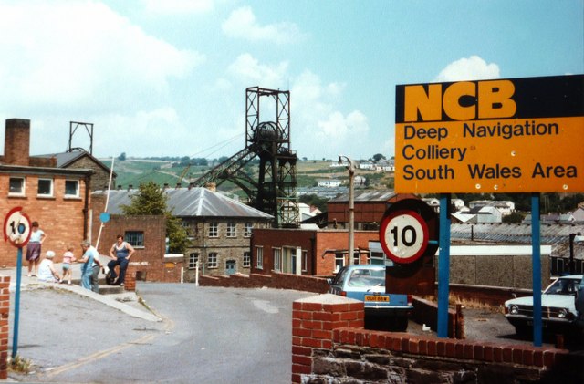 A general view of Deep Navigation Colliery, Treharris.