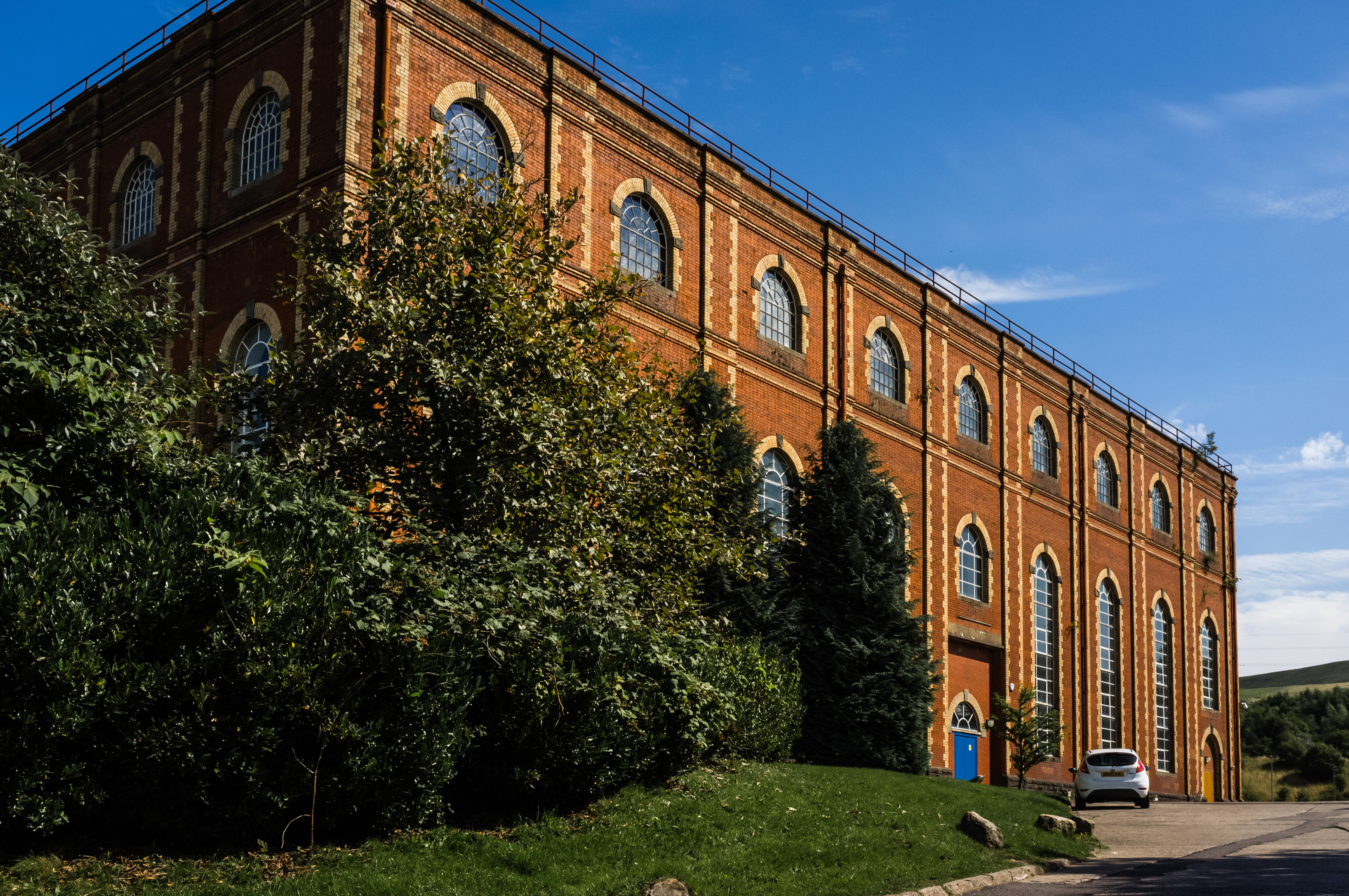 The Grade II* listed Blast Engine House of 1907 at Dowlais Ironworks, Merthyr Tydfil