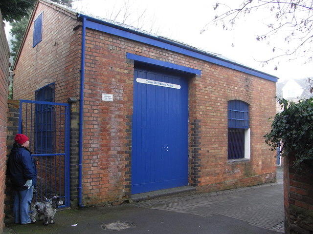 The surviving Tower Hill Brine Pump, used to lift brine to the surface for evaporation.