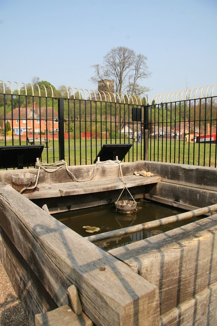 The Upwich brine pit, probably the oldest of Droitwich's brine wells.