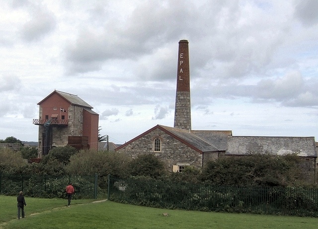 The pumping engine house at Taylor's Shaft, East Pool Mine.