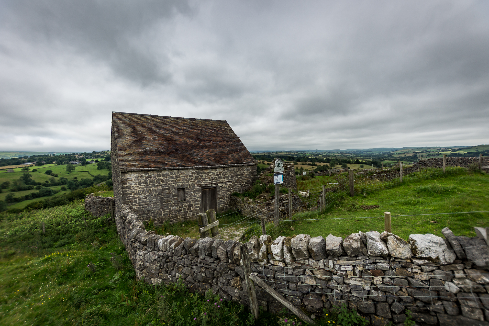The 1788 Boulton & Watt engine house on Ecton Hill, built for winding ore out of the Deep Ecton mine.
