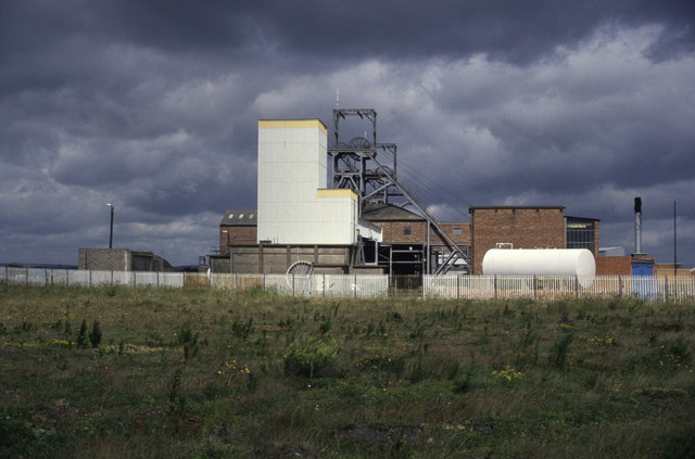 The colliery while still operational, photographed in 1994.
