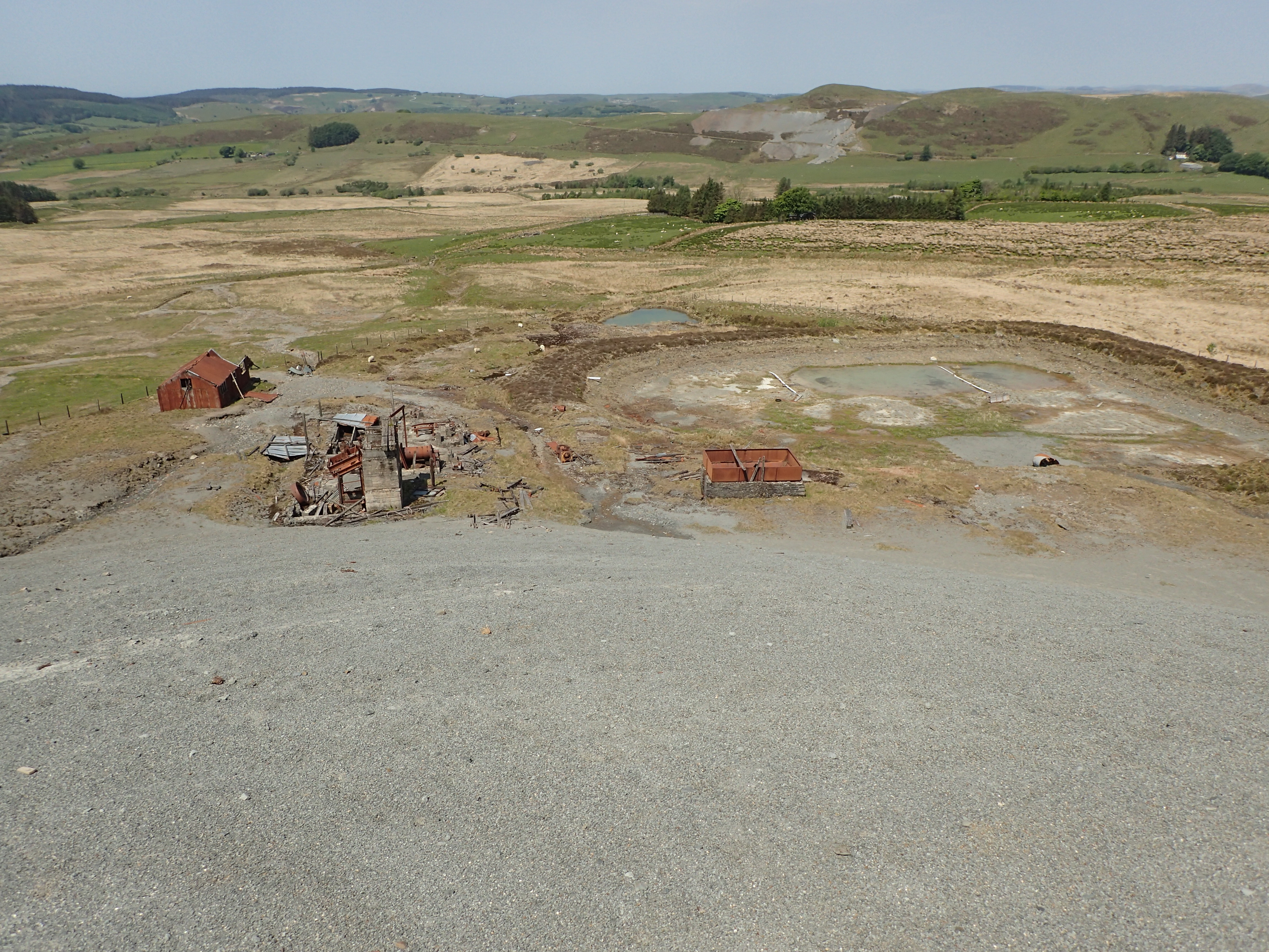 Surviving remains of Esgair Mwyn lead mine, Ceredigion.