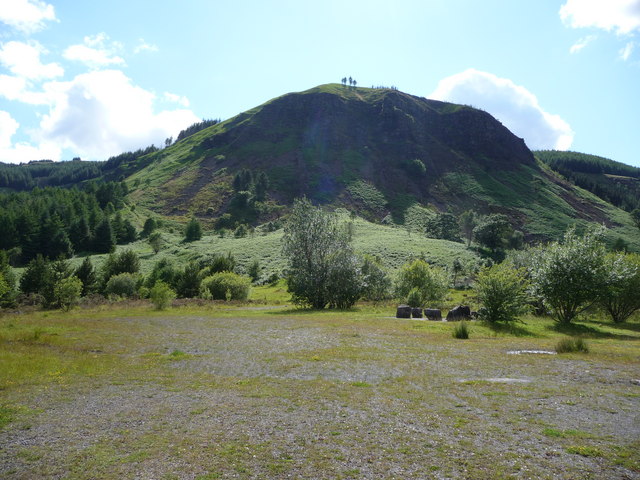 Boulders marking the former pithead location at the site of Glenrhondda Colliery, Blaencwm