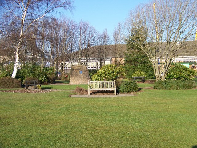 The memorial garden at Strathclyde Park, erected on the site of Bothwellhaugh, the mining village built to house Hamilton Palace Colliery's workforce and demolished in 1966.