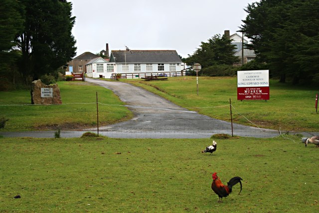The entrance to the King Edward Mine Museum, Troon, near Camborne, Cornwall.
