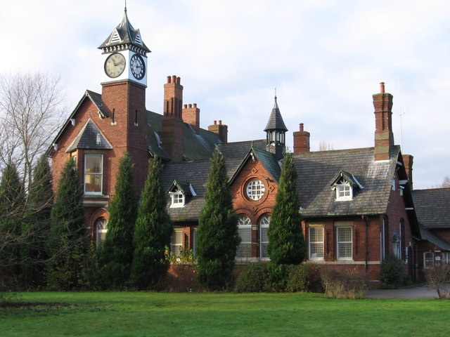 The 1870s colliery office building at Kiveton Park with its gothic clock tower, the only colliery structure left standing on the cleared site
