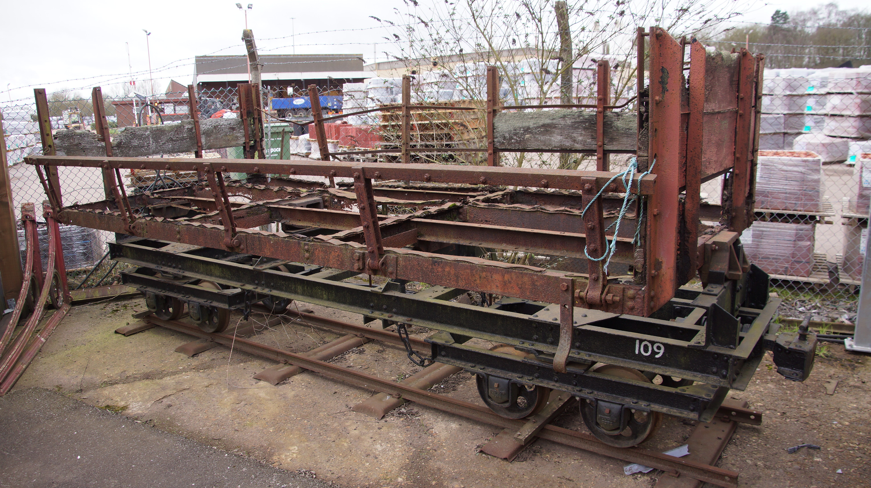Freight wagons of the narrow-gauge Leighton Buzzard Light Railway, built to carry sand from the quarries to the main line.