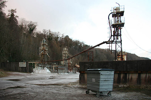 Adit and surface workings at the Lochaline silica sand mine, Morvern
