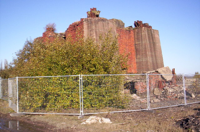 Surviving pithead winding gear from Maypole Colliery, Abram.