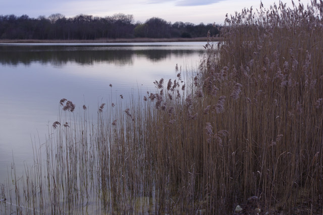 Neumann's Flash, the subsidence lake formed by the collapse of Neumann's Mine, near Marston, Cheshire