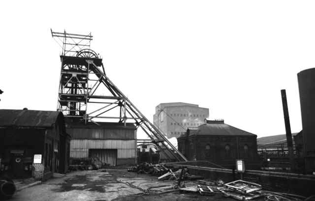 Buildings at Orgreave Colliery, including the winding house.