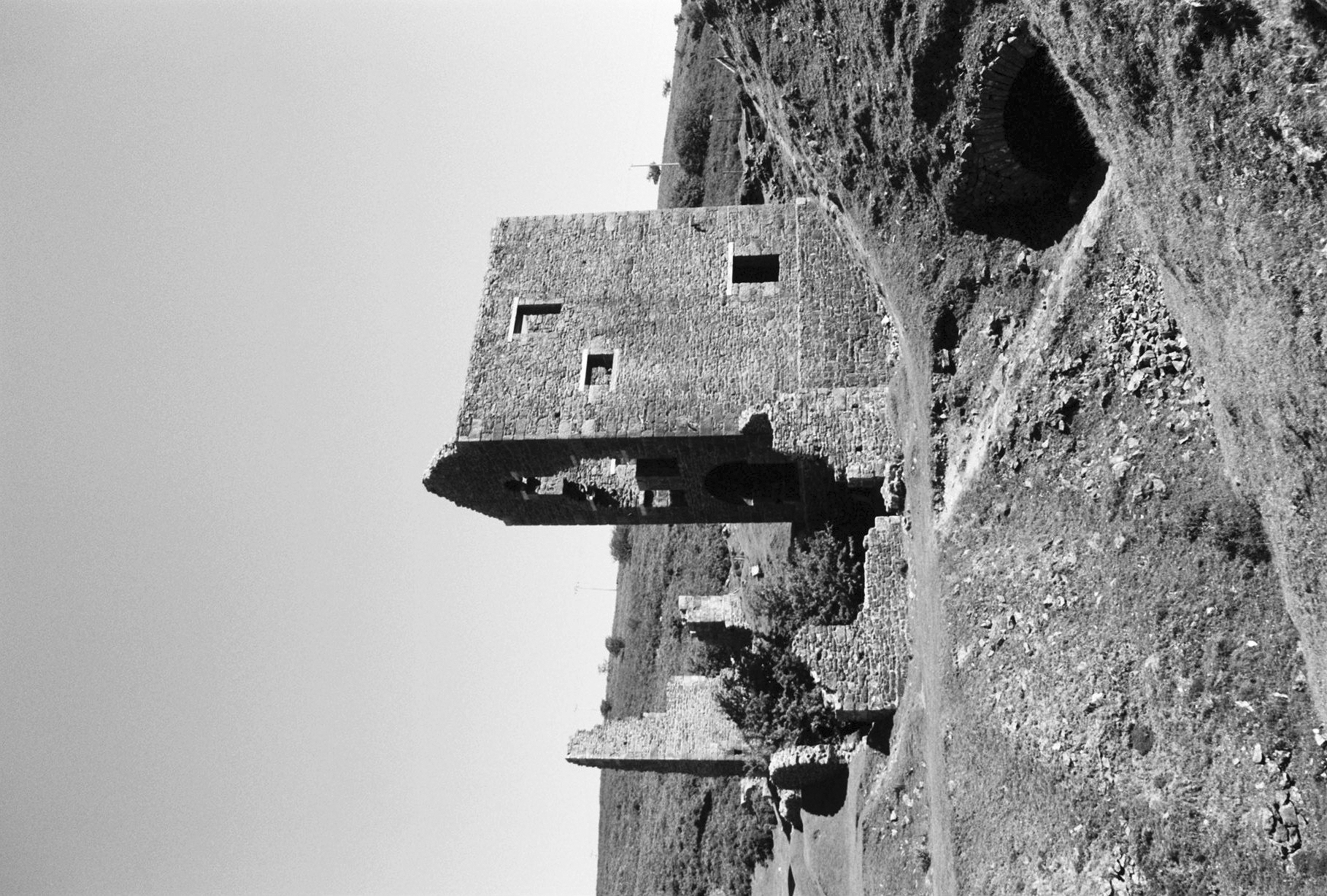 Surviving engine house remains at South Caradon Mine, Caradon Hill, Cornwall.