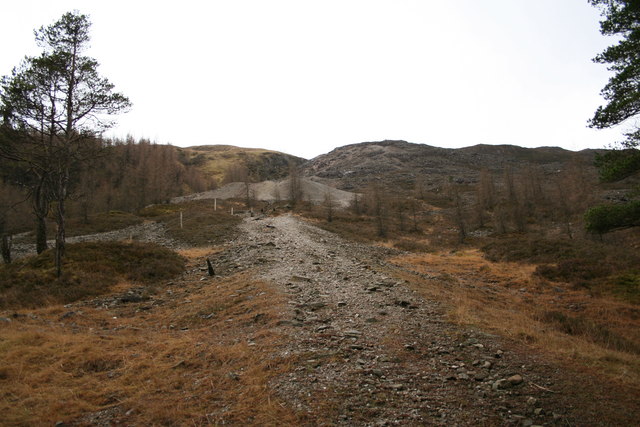 Surviving remains of the lead mine workings at Tyndrum, Stirling.