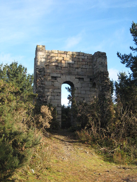 The surviving engine house remains at Wheal Clifford, Gwennap.