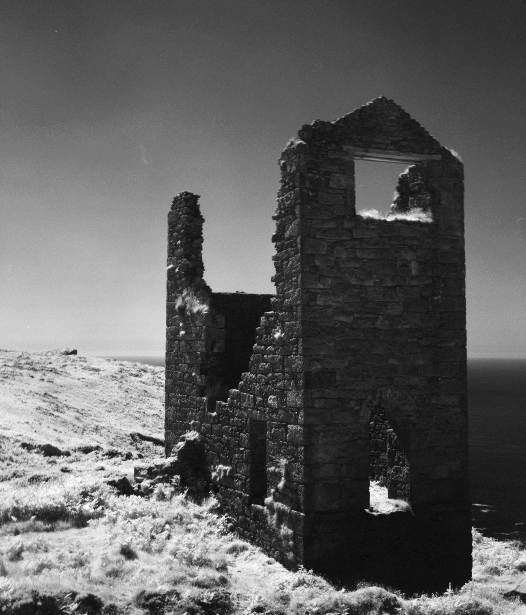 The surviving engine house at Wheal Edward, Botallack, Cornwall.