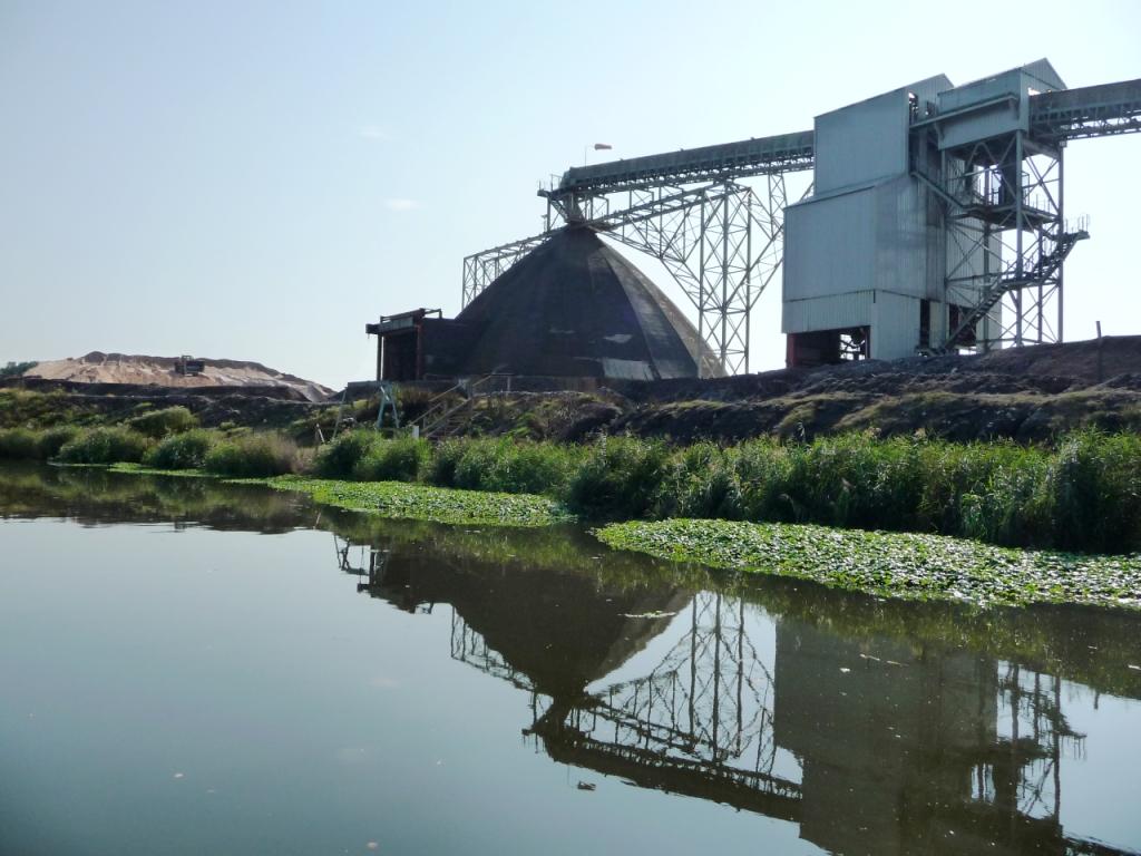 Winsford Rock Salt Mine, from the River Weaver
