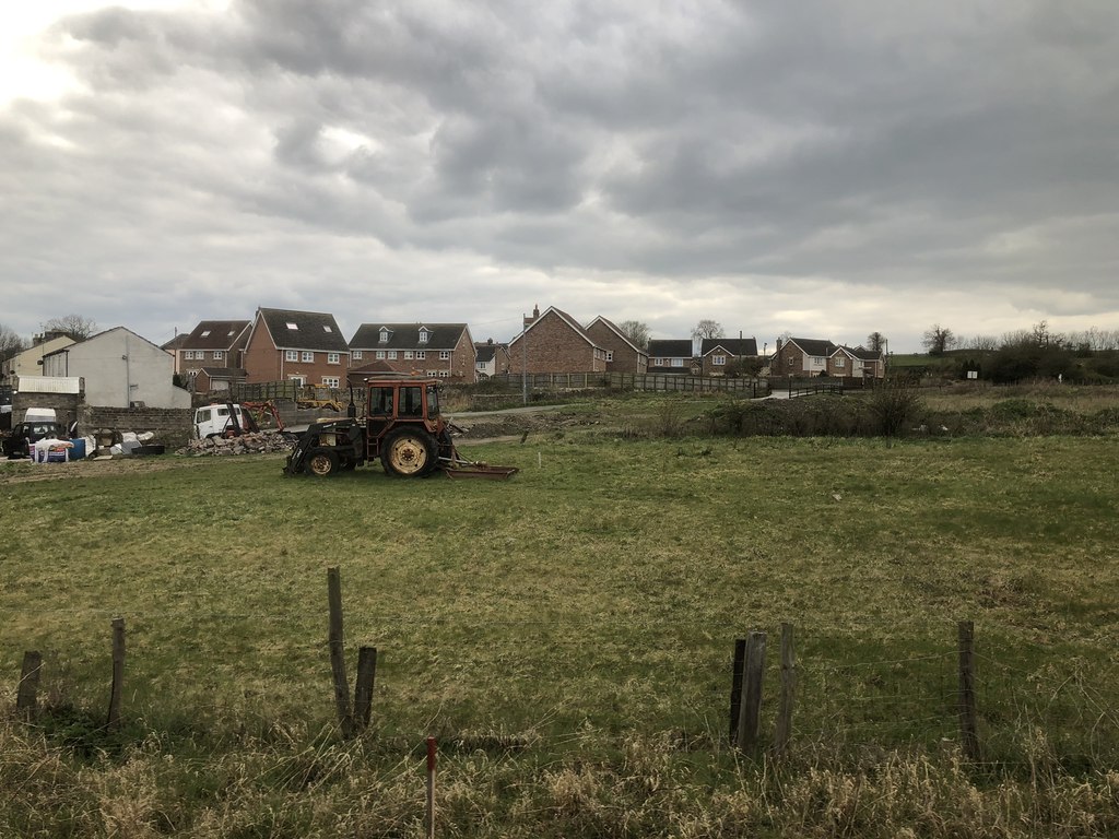 The village of Witton Park in County Durham, which grew around the colliery and ironworks; no structures of either survive on the cleared site