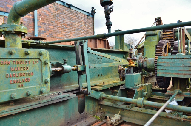 A preserved rope winch from Wolstanton Colliery, Newcastle-under-Lyme.