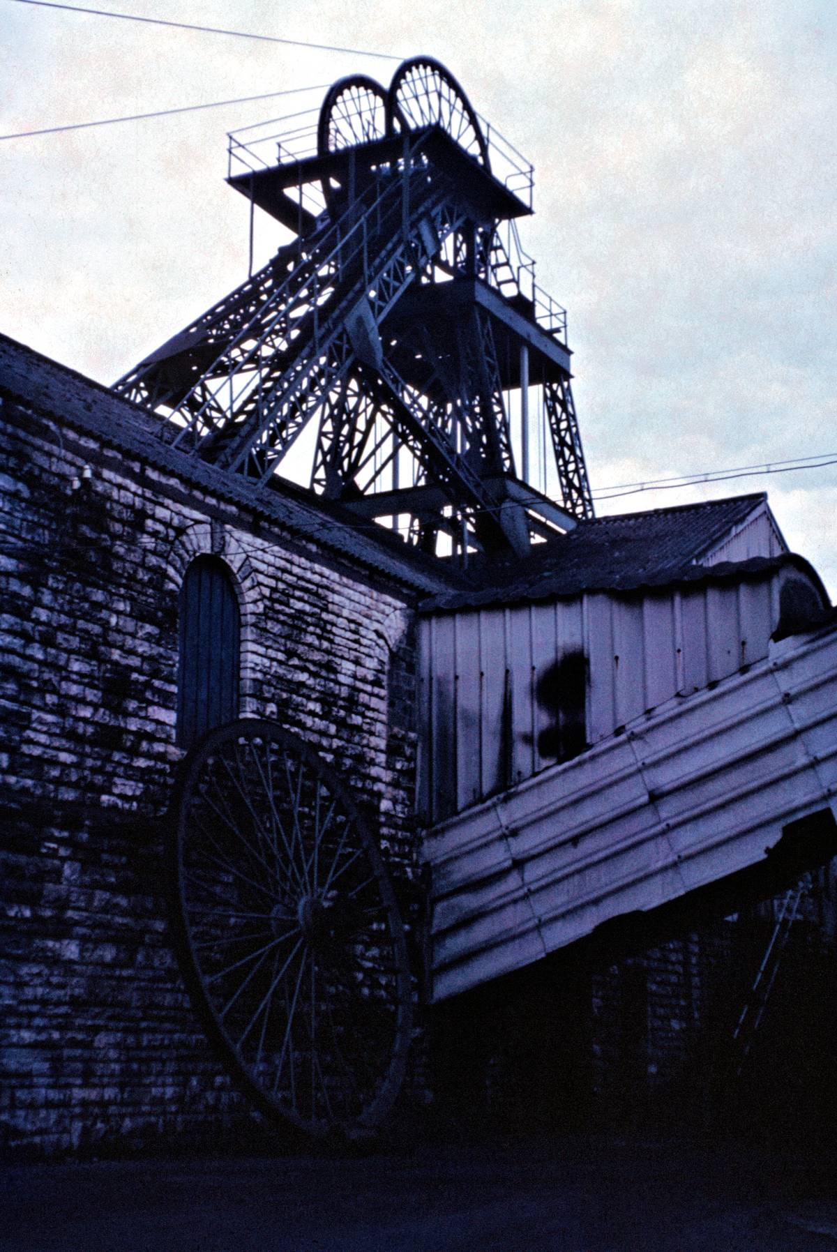 Surviving pit headgear at the site of Lower Writhlington Colliery, Somerset.