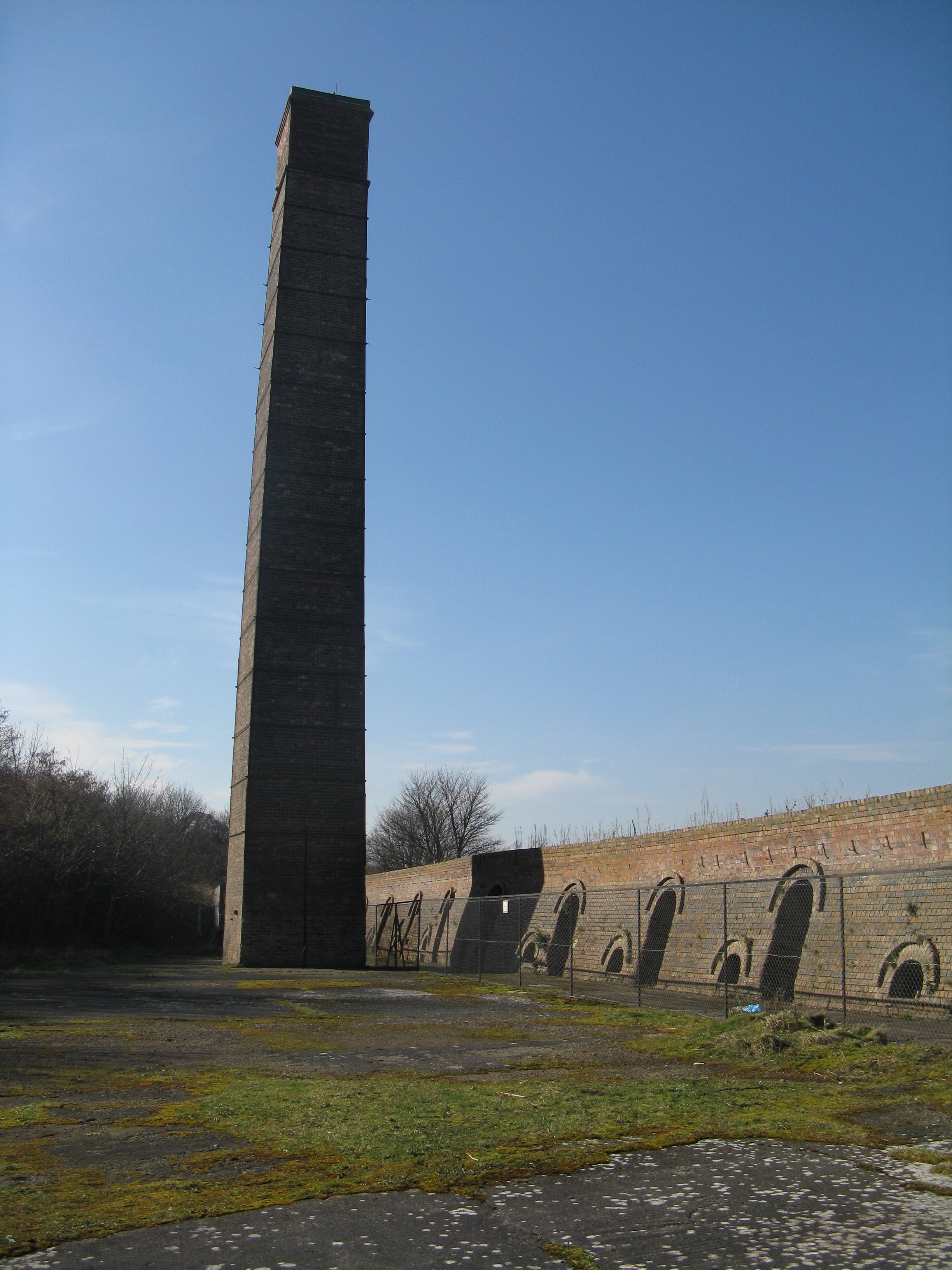 The surviving brickworks at Prestongrange, East Lothian, which worked the underclay beneath the colliery's Clay Seam.