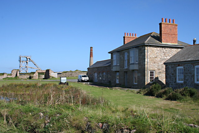 The granite Count House at Botallack Mine, completed in 1861, where the mine's accounts were kept and miners were paid.