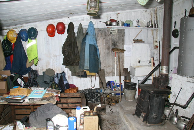 The drying floor building at Kelly Mine, Devon, where micaceous haematite ore was processed.