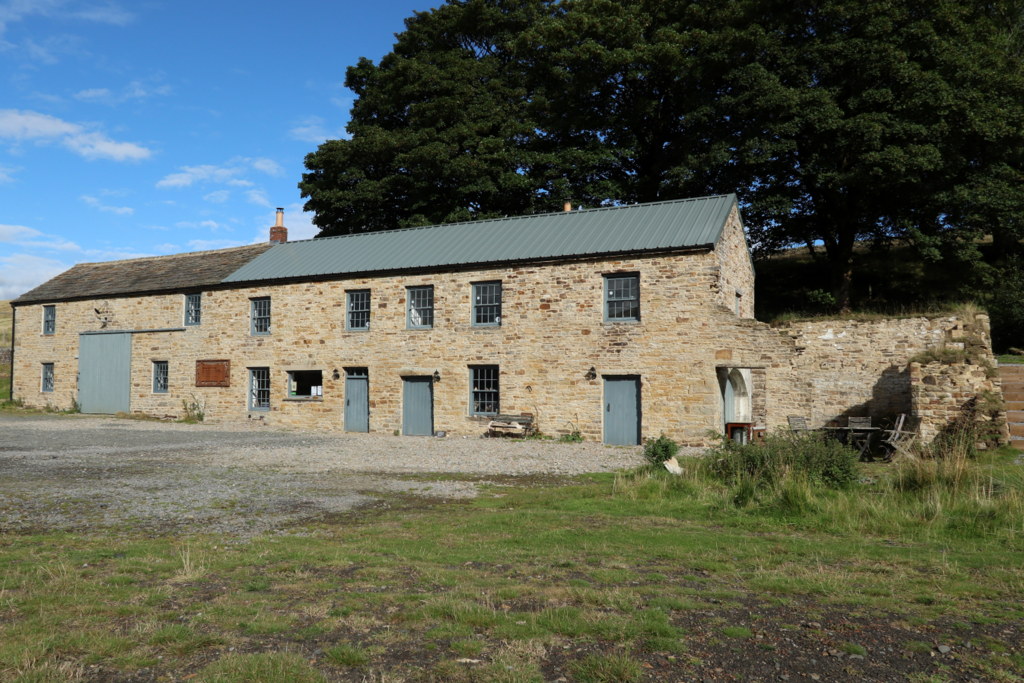 The stone mine shop at Barneycraig, Carrshield — a miners' lodging house in the West Allen valley.
