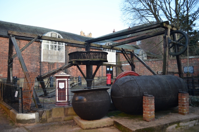 A horse whim (gin), built 1844 at Langton Colliery and later used at Pinxton Colliery