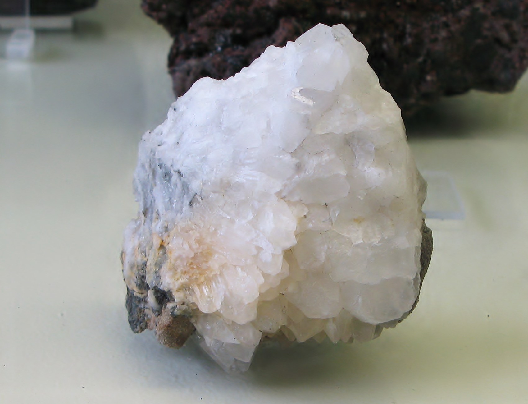 A witherite specimen from Cumberland, England, in the Mineralogical Museum, University of Bonn.