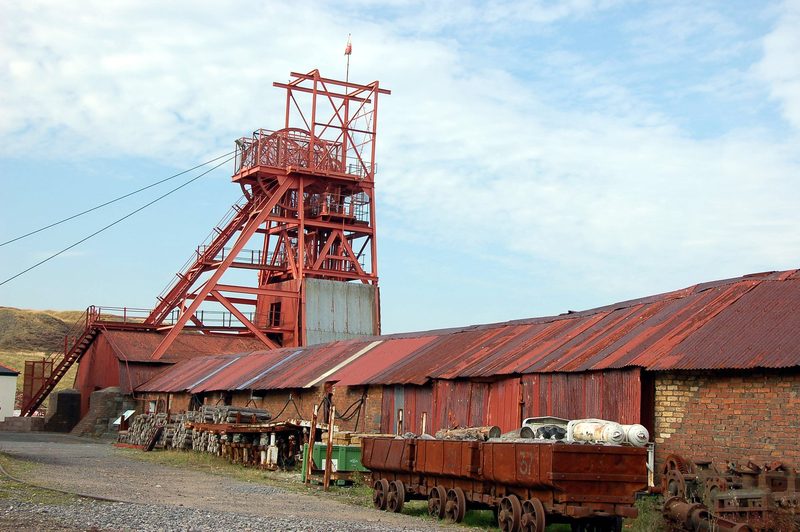 The surface buildings and headgear at Big Pit, Blaenavon.