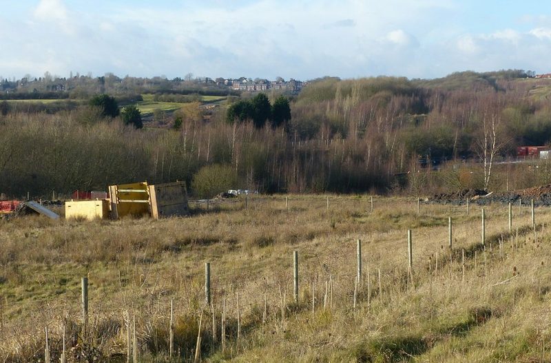 A view over the former Mapperley Colliery site towards Mapperley Plains, where Thomas Severn was working alone underground when he disappeared.