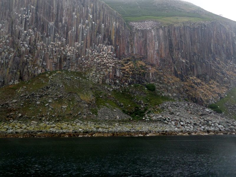 The Ailsa Granite Company's abandoned 1907 roadstone quarry site at Kennedy's Nag, Ailsa Craig.