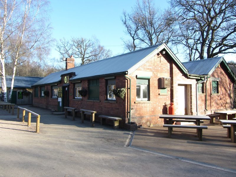 The former colliery office buildings at Cannop, now used as a cycle-hire centre.
