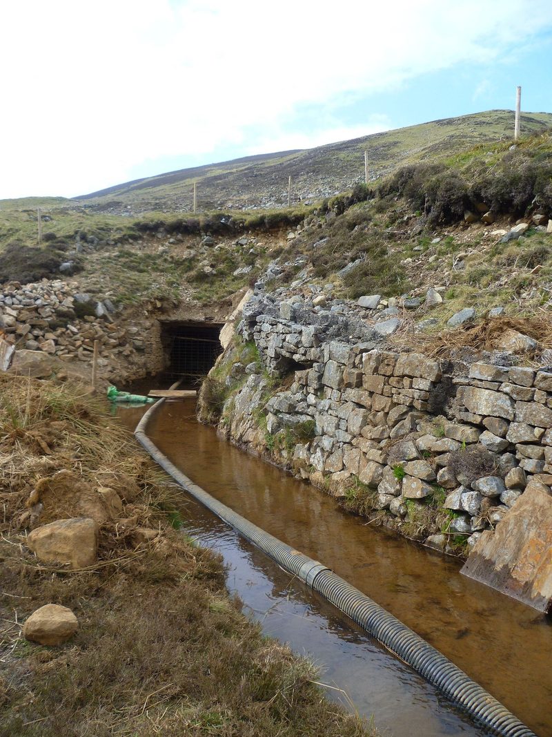 An old shaft at Carrock Mine in Grainsgill, on the flank of Carrock Fell.