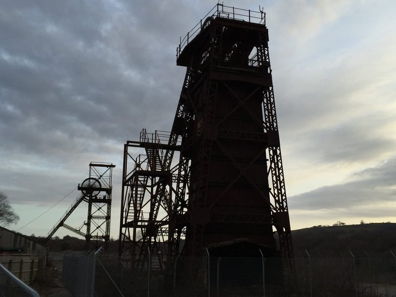 The preserved surface buildings of Cefn Coed Colliery, now a museum.