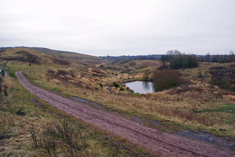Chatterley Whitfield Heritage Country Park, laid out on the site of the former colliery.