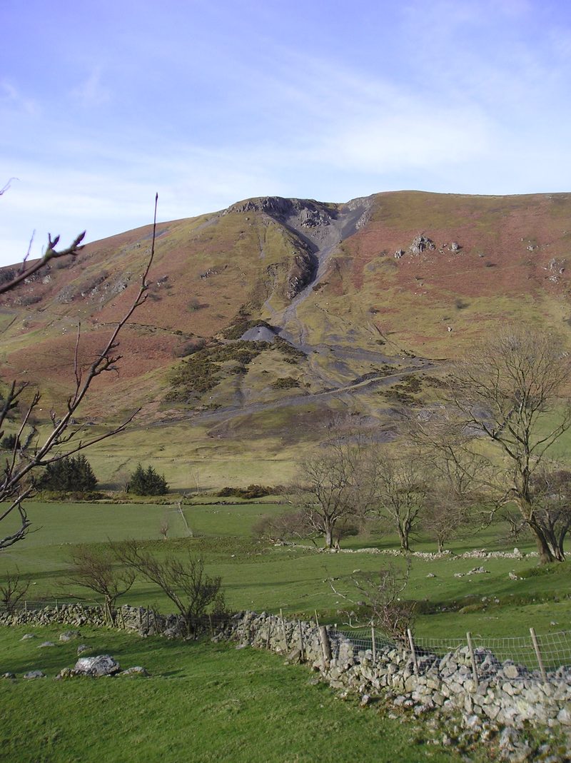 Surviving remains of Craig-y-Mwyn Lead Mine in the Berwyn Mountains, Powys.