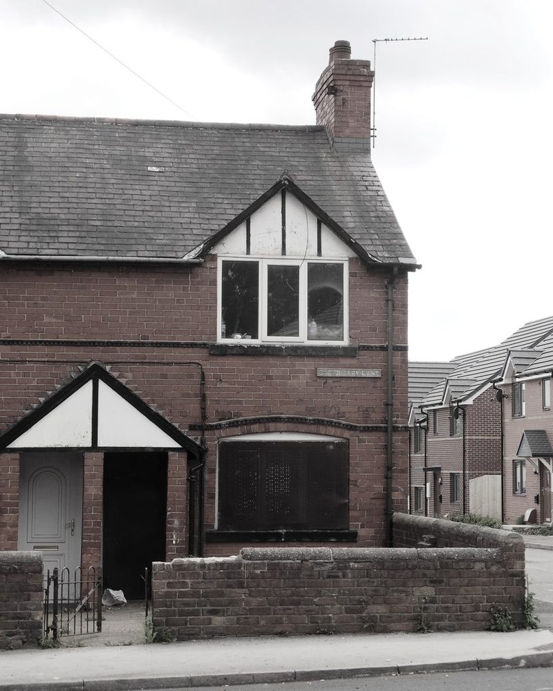 A brick cottage built by the colliery company, on Doe Quarry Lane in Dinnington.