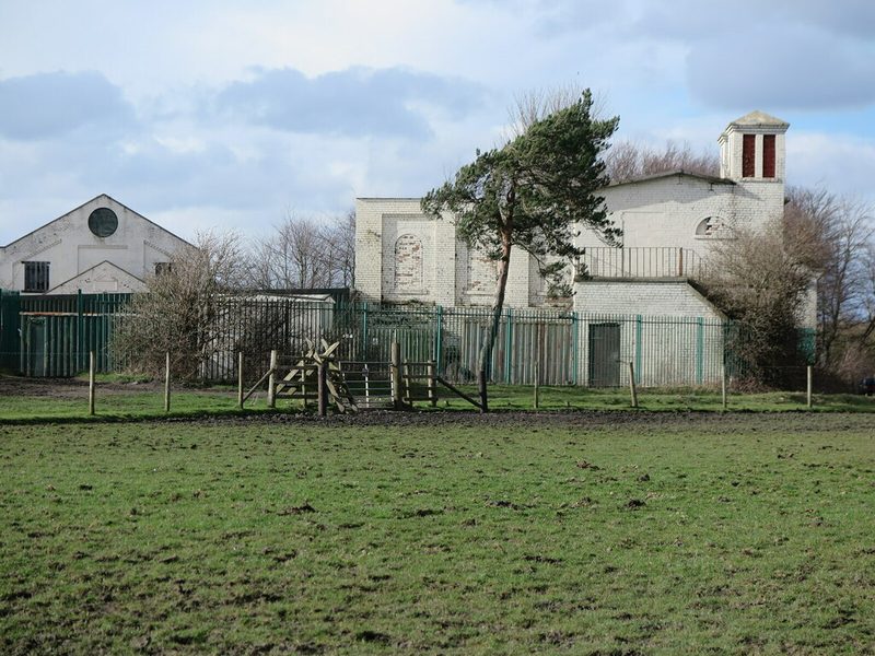 Farm and industrial buildings at Church Farm, Earsdon, that formerly belonged to Church Pit of Earsdon Colliery.