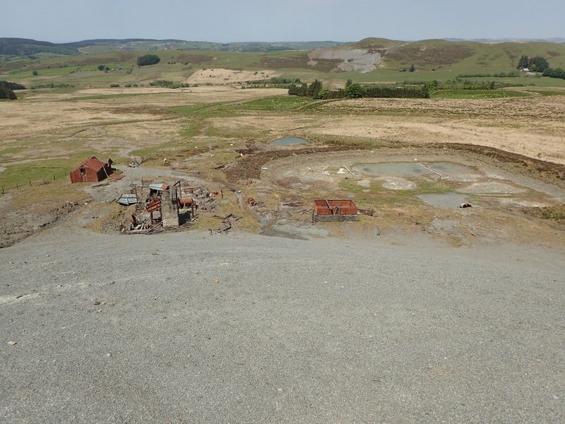 Surviving remains of Esgair Mwyn lead mine, Ceredigion.
